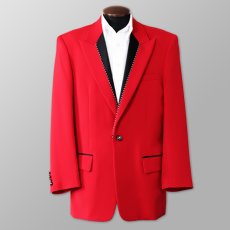 ステージ衣装 カラオケ衣装 レッド 赤 ジャケット
